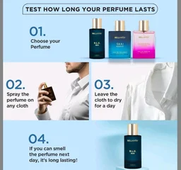 Bella Vita Luxury B.L.U Man Eau De Parfum Perfume with Lemon, Black Pepper, Orris, Musk|Premium, Long Lasting Fresh Aromatic Fragrance for Men, 100 ML
600+ bought in