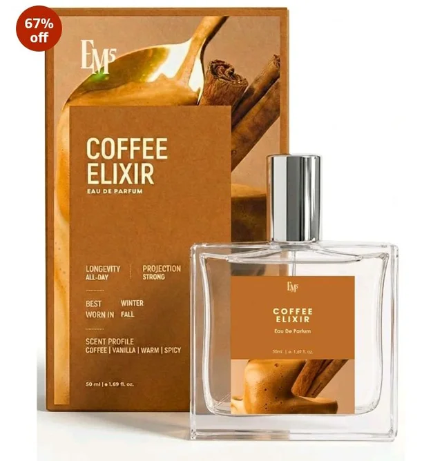 EM5 Coffee Elixir Unisex EDP 50ml | Long Lasting Gourmand Perfume