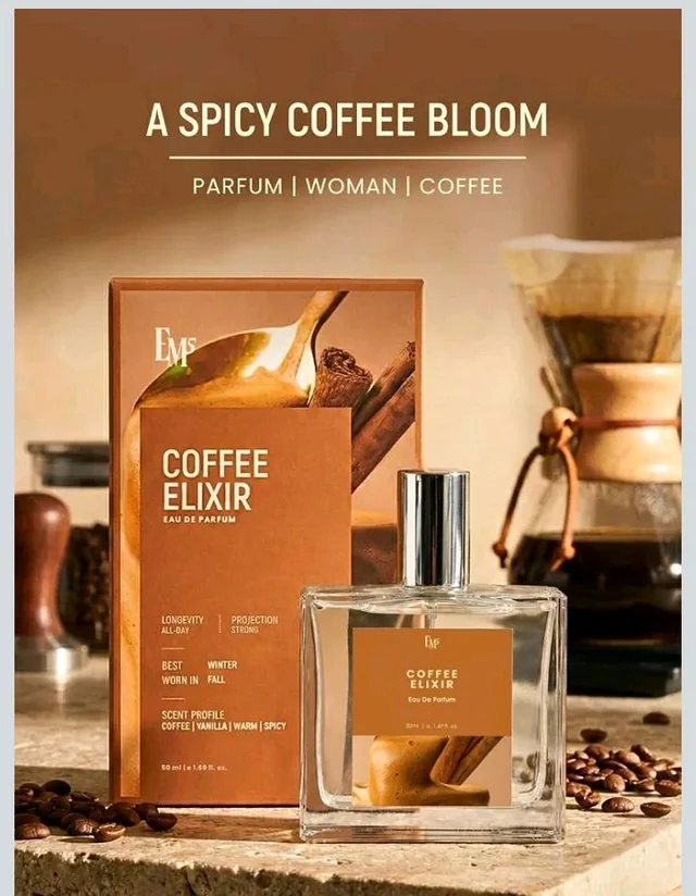 EM5 Coffee Elixir Unisex EDP 50ml | Long Lasting Gourmand Perfume