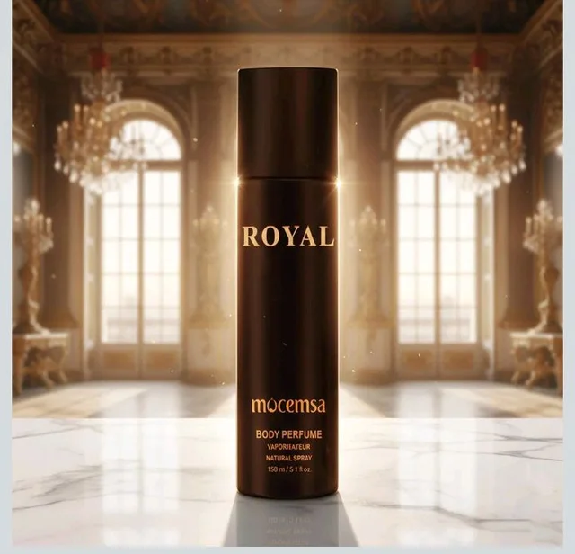 Mocemsa Royal Body Perfume for Men | Rich Woody & Aromatic Fragrance | Long-Lasting No Gas Deodorant | Signature Scent for Everyday, Office & Night Out | Premium Men’s Body Spray | 150ml
