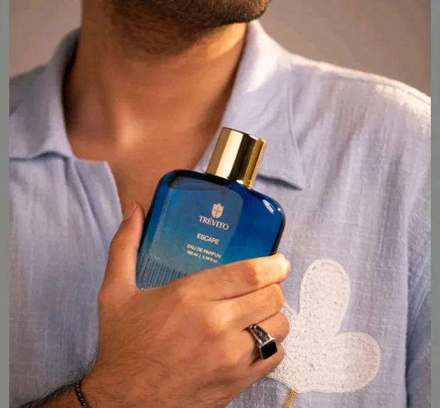 TRÉVITO Escape Luxury Perfume for Men 100ml | Long Lasting Eau de Parfum | Citrus Aqua Fragrance | Premium Skin Friendly Men's Perfume | Fresh Daily Wear for Office, Gym & Travel