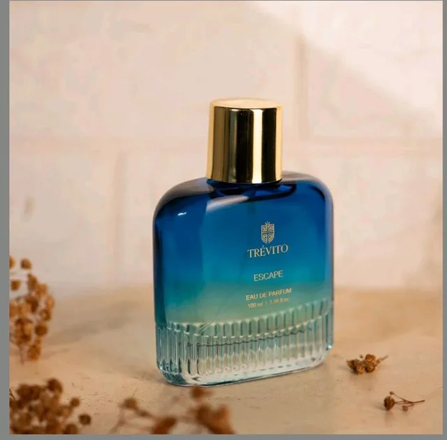 TRÉVITO Escape Luxury Perfume for Men 100ml | Long Lasting Eau de Parfum | Citrus Aqua Fragrance | Premium Skin Friendly Men's Perfume | Fresh Daily Wear for Office, Gym & Travel