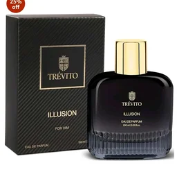 TRÉVITO Illusion Luxury Perfume for Men 100ml | Premium Long Lasting Eau de Parfum | Aromatic Fougere Fragrance | Skin Friendly Men's Perfume | Date Night, Party & Romantic Occasion Wea