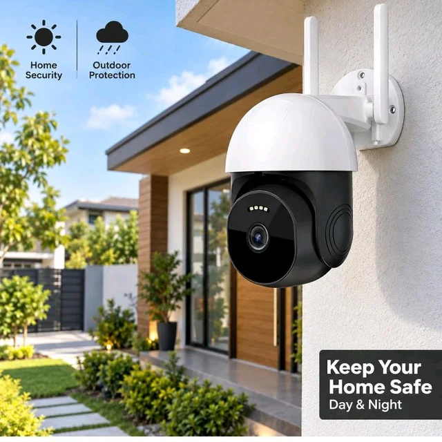 Eyetech 4G LTE Outdoor PTZ Security Camera | Dual Antenna | 360° Pan Tilt | Night Vision | Motion Detection | Two Way Audio | 4G SIM-Based CCTV Camera for Home with Mobile App V380 Pro (4G Camera2)