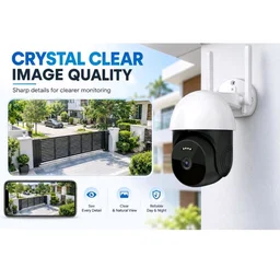 Eyetech 4G LTE Outdoor PTZ Security Camera | Dual Antenna | 360° Pan Tilt | Night Vision | Motion Detection | Two Way Audio | 4G SIM-Based CCTV Camera for Home with Mobile App V380 Pro (4G Camera2)