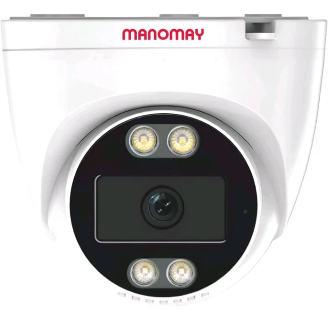 MANOMAY 3MP WiFi CCTV Dome Camera | BIS-ER (STQC Certified) | Full Color Night Vision | Human Detection | 2-Way Audio | 10X Zoom | Memory Card up to 256GB & Cloud | Alexa Support