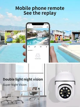 1080P Mini PTZ WiFi Security Camera for Home Indoor | 360° Pan Tilt, Night Vision, AI Motion Alert, 2-Way Audio, Remote Mobile Viewing | Baby & Pet Monitor, Works on 2.4GHz WiFi
78%
off