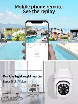 1080P Mini PTZ WiFi Security Camera for Home Indoor | 360° Pan Tilt, Night Vision, AI Motion Alert, 2-Way Audio, Remote Mobile Viewing | Baby & Pet Monitor, Works on 2.4GHz WiFi
78%
off