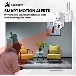 ApnaCam 3MP Wi-Fi Full Color Outdoor Smart Security Camera | 360° with Pan & Tilt | Two Way Talk | Human Detection | Night Vision | Supports SD Card (up to 128 GB)