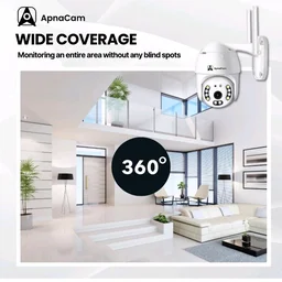 ApnaCam 3MP Wi-Fi Full Color Outdoor Smart Security Camera | 360° with Pan & Tilt | Two Way Talk | Human Detection | Night Vision | Supports SD Card (up to 128 GB)