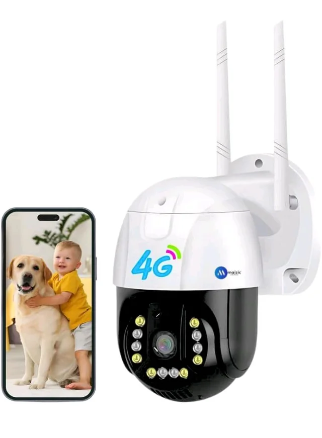 Maizic Smarthome 4MP 4G SIM Outdoor Security Camera | 360° Pan & Tilt | No WiFi Needed | Color Night Vision | Motion Alert | IP66
100+ bought in past month