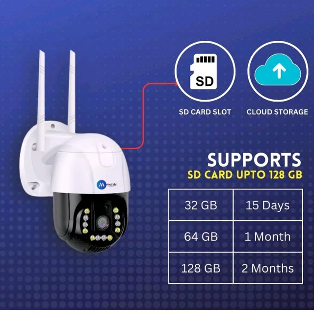 Maizic Smarthome 4MP 4G SIM Outdoor Security Camera | 360° Pan & Tilt | No WiFi Needed | Color Night Vision | Motion Alert | IP66
100+ bought in past month