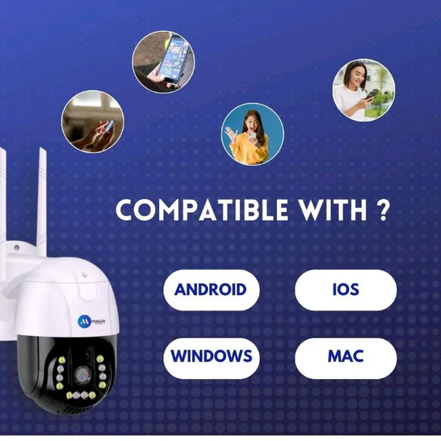 Maizic Smarthome 4MP 4G SIM Outdoor Security Camera | 360° Pan & Tilt | No WiFi Needed | Color Night Vision | Motion Alert | IP66
100+ bought in past month