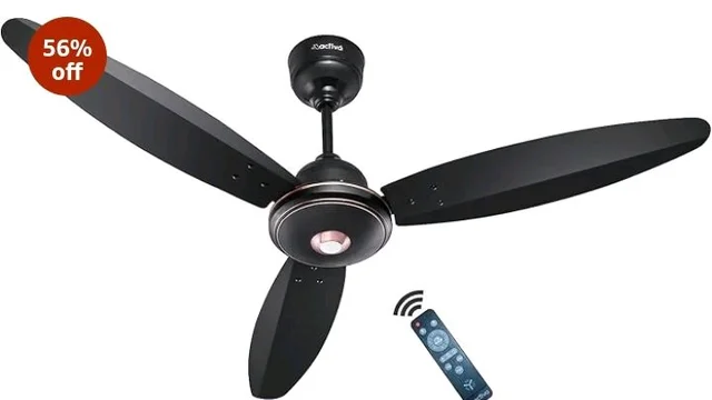 ACTIVA Gracia 1200mm Ceiling Fan, 3 Wider Blade, BLDC 28 Watt Motor Fan with LED Light, Energy Saving, Full Remote Control, Reversible Mode and Timer, 5 Years Warranty - Smoke Brown