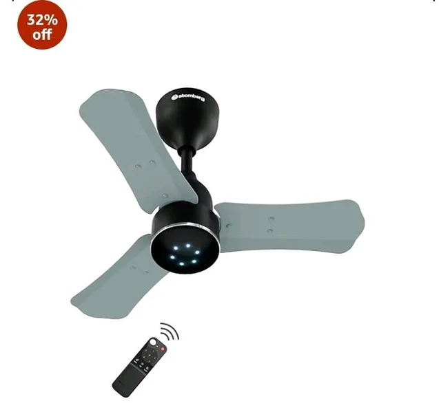 atomberg Renesa Halo Smart 600mm BLDC Ceiling Fan with IoT & Remote | 5 star | High Air Delivery | Low noise operation | LED Speed Indicator | Sleek Design | 3 Year Warranty - Misty Teal