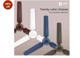 Orient Electric Apex-FX 1200mm Ceiling Fan for Home| BEE 1 Star Rated Energy Efficient Fan| Rust Resistant | Strong and Powerful Motor | 2 Years Warranty by Orient | Blue - Pack of 1