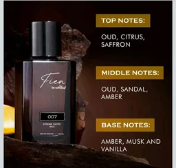 FIEN 007 Perfume for Men | Oriental Oud Scent | 12 Hrs Long Lasting | mCaffeine Perfume | Fien Eau De Parfum with Oud, Sandal & Musk | perfume for men | Solid mCaffeine Premium & Luxurious Perfume - 100ml
50+ bought in past month