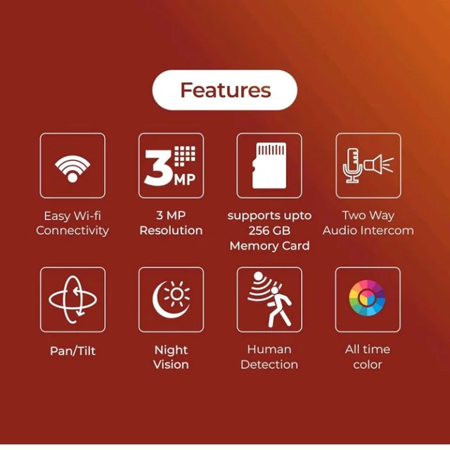 Trueview Smart Wi-Fi 3mp Indoor CCTV Camera Dome Security Camera for Home | Shop | Office | Wi-Fi Security Camera
50+ bought in past month