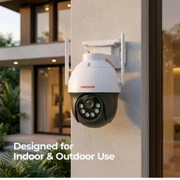 MANOMAY 3MP Wi-Fi Protect Pro Mini Pan-Tilt Camera | BIS-ER (STQC Certified) WiFi CCTV Camera | Full Color Night Vision | Smart Tracking | 2-Way Audio | Memory Card & Cloud | Alexa Support
100+ bought in past month
