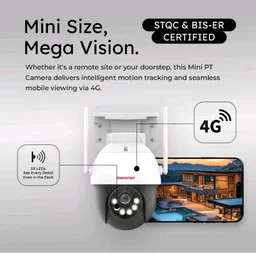 MANOMAY 3MP 4G Pan Tilt Security Camera IP65 Rated Smart Auto Tracking Two Way Audio Human Detection 4G SIM Support 256GB Memory Card Cloud Storage Alexa Compatible M1094S| BIS-ER Approved
50+ bought in past month