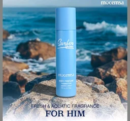 Mocemsa Surfer Body Perfume for Men | Fresh Aquatic & Marine Fragrance | Long-Lasting No Gas Deo | Everyday Office, Gym & Summer Wear Scent | Premium Men’s Body Spray | 150ml
50+ bought in past month