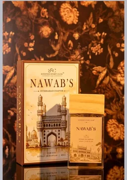 Nawab's Perfume | Men | 60 ml | Aromatic • Cinnamon • Vanilla • Amber • Woody Notes | 30%+ Perfume Oil | Long Lasting Warm Spicy Fragrance | City Inspired