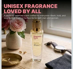 Dazze & Blussh Magnetic Rose Eau de Parfum for Women & Men | Spicy Rose Perfume, Bulgarian & Turkish Rose, Patchouli, Tonka Bean | Long Lasting Unisex EDP | 50ml
11%
off