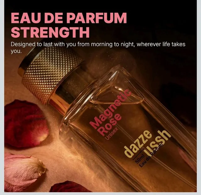 Dazze & Blussh Magnetic Rose Eau de Parfum for Women & Men | Spicy Rose Perfume, Bulgarian & Turkish Rose, Patchouli, Tonka Bean | Long Lasting Unisex EDP | 50ml
11%
off