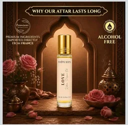 Love Attar 8ml | Fragrance Attar for Men and Women | Perfume Oil for Personal Fragrance Use | Compact Attar Bottle | Love Fragrance
40%
off