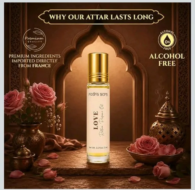 Love Attar 8ml | Fragrance Attar for Men and Women | Perfume Oil for Personal Fragrance Use | Compact Attar Bottle | Love Fragrance
40%
off