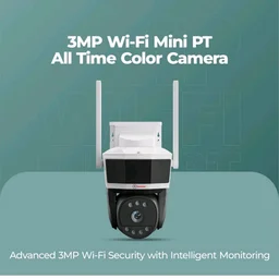 Trueview 3MP Wi-Fi All Time Colour Mini Pan-tilt CCTV Camera | STQC Approved | 360° Pan Tilt | Human Detection | 2-Way Audio | Supports 256 GB Memory Card & Cloud | Alexa | T18290S 2026 Edition
500+ bought in past month