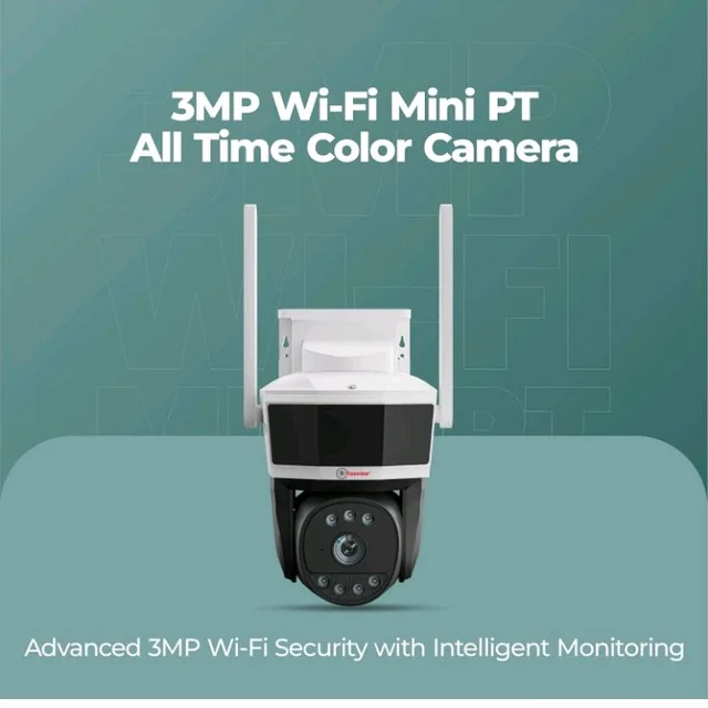Trueview 3MP Wi-Fi All Time Colour Mini Pan-tilt CCTV Camera | STQC Approved | 360° Pan Tilt | Human Detection | 2-Way Audio | Supports 256 GB Memory Card & Cloud | Alexa | T18290S 2026 Edition
500+ bought in past month