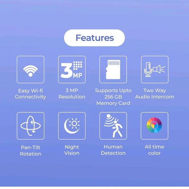 Trueview 3MP Wi-Fi ATC Robot Camera | BIS-ER (STQC Certified) WiFi CCTV Camera | All Time Color Night Vision | Pan Tilt | Smart Tracking | 2-Way Audio | Memory Card & Cloud | Alexa | T18296S
400+ bought in past month
58%
off