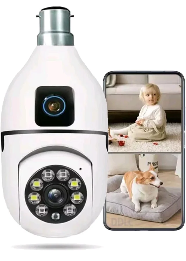 Dr Vision Dual Lens 4MP/8MP WiFi Smart Light Bulb (Dual Lens Light Camera)
50+ bought in past month