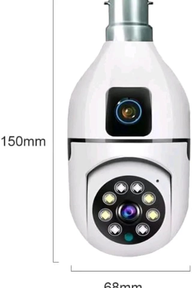 Dr Vision Dual Lens 4MP/8MP WiFi Smart Light Bulb (Dual Lens Light Camera)
50+ bought in past month