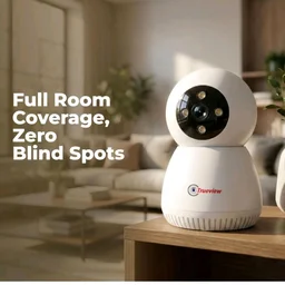Trueview 3MP WiFi Robot Security Camera with 360° Rotation | All Time Color Night Vision | Smart Tracking | Two Way Audio | Alexa Compatible | 256GB SD Card Support | STQC Certified
100+ bought in past month