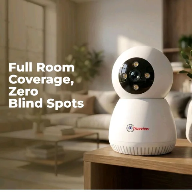 Trueview 3MP WiFi Robot Security Camera with 360° Rotation | All Time Color Night Vision | Smart Tracking | Two Way Audio | Alexa Compatible | 256GB SD Card Support | STQC Certified
100+ bought in past month