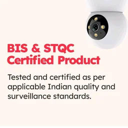 MANOMAY 3MP Wi-Fi Pan-Tilt Security Camera | BIS-ER Certified (STQC) | 360° Smart Tracking | Two-Way Audio | All Time Color Night Vision | Alexa Support | Works with Android & iOS (M1078S)
50+ bought in past month
60%
off