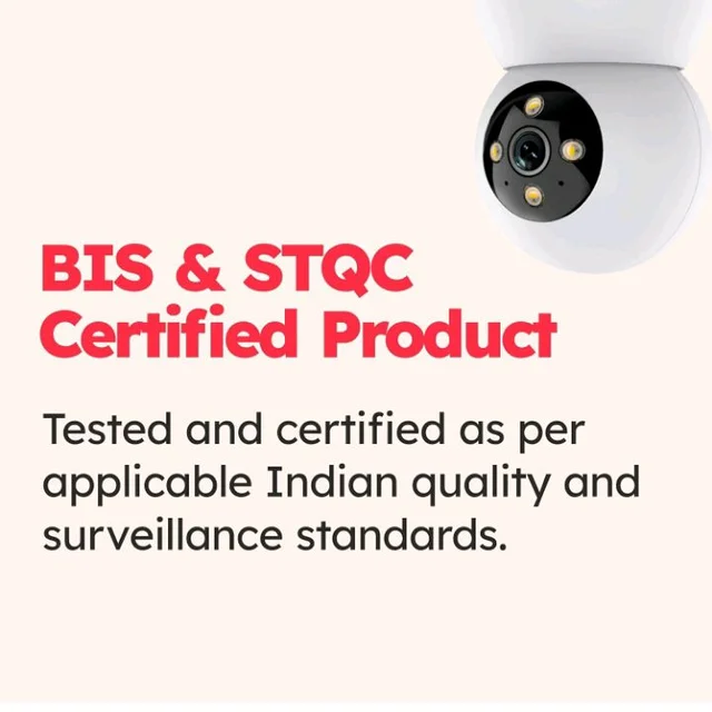 MANOMAY 3MP Wi-Fi Pan-Tilt Security Camera | BIS-ER Certified (STQC) | 360° Smart Tracking | Two-Way Audio | All Time Color Night Vision | Alexa Support | Works with Android & iOS (M1078S)
50+ bought in past month
60%
off