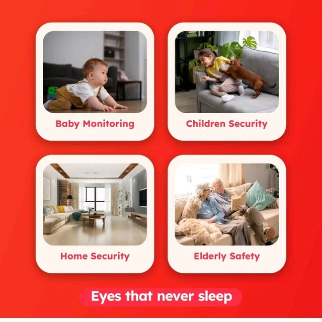 MANOMAY 3MP Wi-Fi Pan-Tilt Security Camera | BIS-ER Certified (STQC) | 360° Smart Tracking | Two-Way Audio | All Time Color Night Vision | Alexa Support | Works with Android & iOS (M1078S)
50+ bought in past month
60%
off