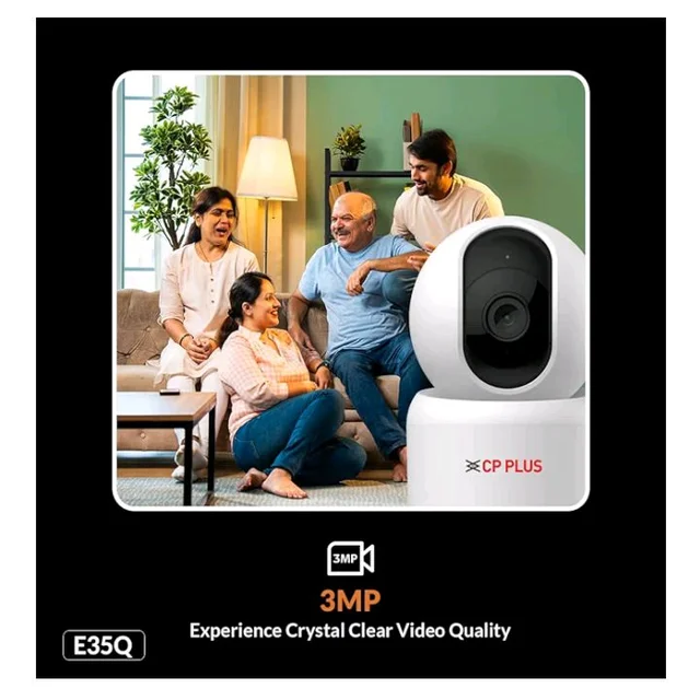 CP PLUS 3MP Smart Wi-Fi CCTV Camera | 360° Pan & Tilt | CTC Cyber Secure Tech | View & Talk | Smart Detection Suite | Night Vision | Cloud Storage | Supports OK Google | CP-E35Q
2K+ bought in past month