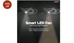 ACTIVA BLDC Ceiling Fan 1200mm Aero Five With Remote Control | 5 Blade ABS Body | BEE 5 Star Rated 28W Energy Saving | High Speed Air Delivery, Reversible Mode, Timer | 5 Year Warranty | Pearl Grey