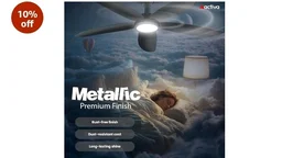 ACTIVA BLDC Ceiling Fan 1200mm Aero Five With Remote Control | 5 Blade ABS Body | BEE 5 Star Rated 28W Energy Saving | High Speed Air Delivery, Reversible Mode, Timer | 5 Year Warranty | Pearl Grey