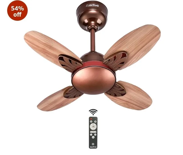 ACTIVA Lotus 600mm BLDC Ceiling Fan with Remote | 28W Energy Saving | 5 Star Rated | 850 RPM High Speed | 4 Blade | Reversible Mode & Timer | Silent | Rose Wood | 5 Year Warranty
54%
off