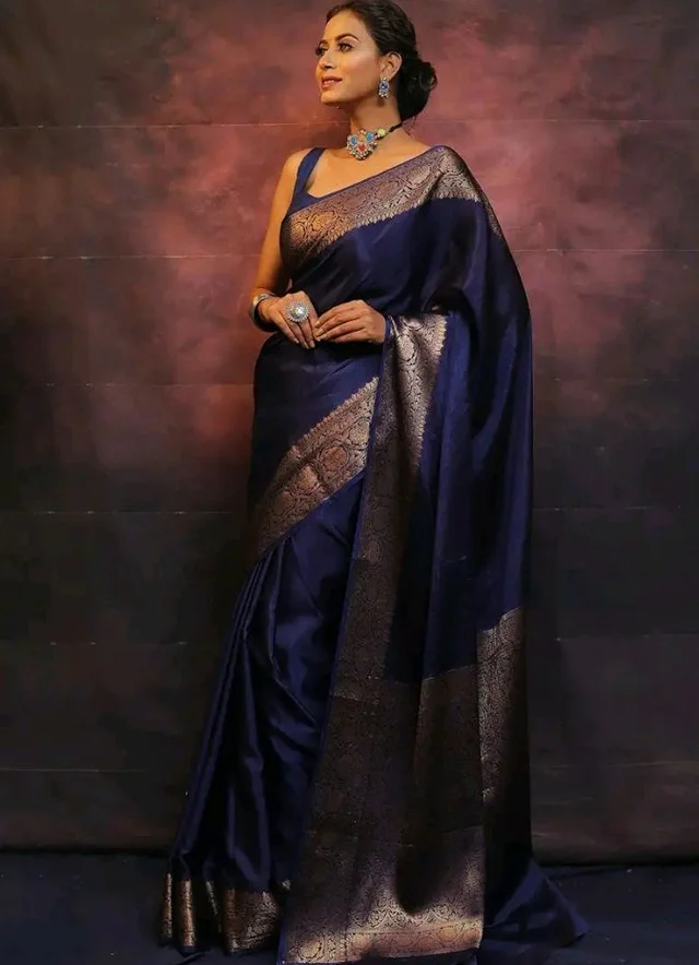 Sugathari Women's Banarasi Saree Pure Kanjivaram Silk Saree Soft new ladies 2025 Design Wear Pattu Sarees Latest Sadi Party Sari collections With Blouse Piece (San Pari-225)