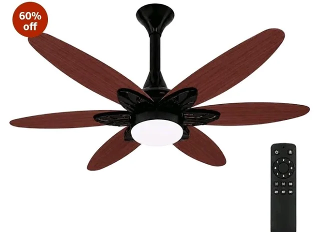 XUGA Velor F11P 1200mm Premium BLDC Ceiling Fan with Remote Control | Energy Saving Silent Copper Motor | 340 CMM High Air Delivery, 5 Years Warranty (Oakwood Finish)
60%
off