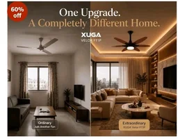 XUGA Velor F11P 1200mm Premium BLDC Ceiling Fan with Remote Control | Energy Saving Silent Copper Motor | 340 CMM High Air Delivery, 5 Years Warranty (Oakwood Finish)
60%
off
