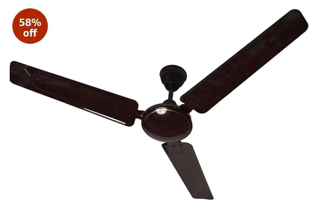 CADLEC Breeza 1200mm/48 inch Ceiling Fan | BEE Star Rated Energy Efficient | Ultra High Speed Motor | Perfect for Home, Living Rooms & Bedrooms | 3-Year Warranty | Brown-Pack of 1
