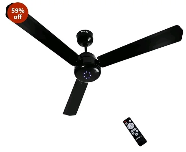 CADLEC Defender 1200mm/48 inch BLDC Ceiling Fan | BEE Star Rated Energy Efficient | Ultra High Speed Motor | Perfect for Home, Living Rooms & Bedrooms | 5-Year Warranty | Brown-Pack of 1