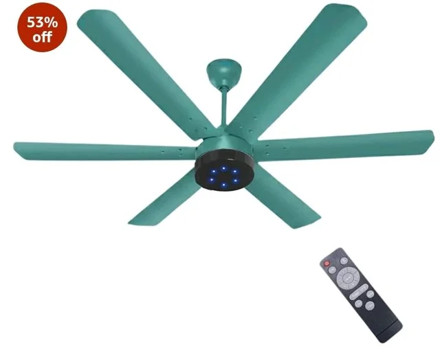 XUGA Jovian F6T Premium Smart 1200mm, BEE 5-star BLDC fan,6 Blade,Remote Ceiling fan for Home, 100% Copper Motor,Energy Saving, High Air Delivery,LED(5 Year Warranty)